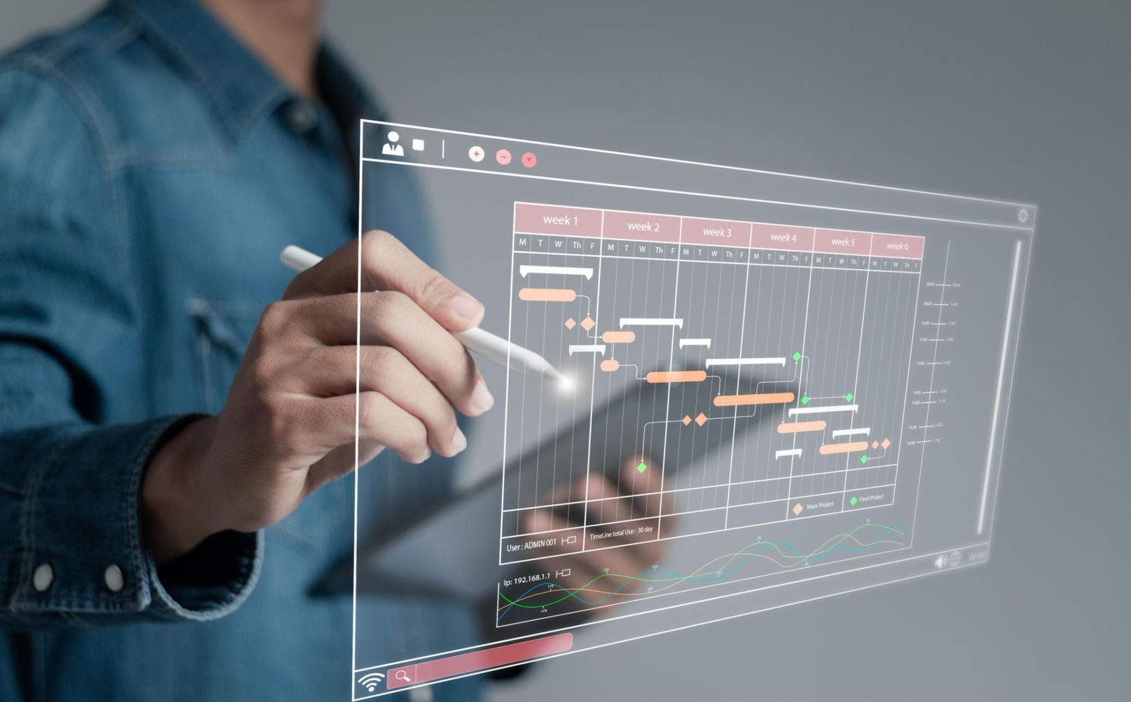 Project timeline planning interface