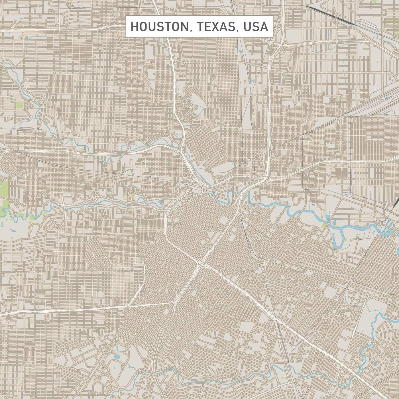 Houston Texas area map